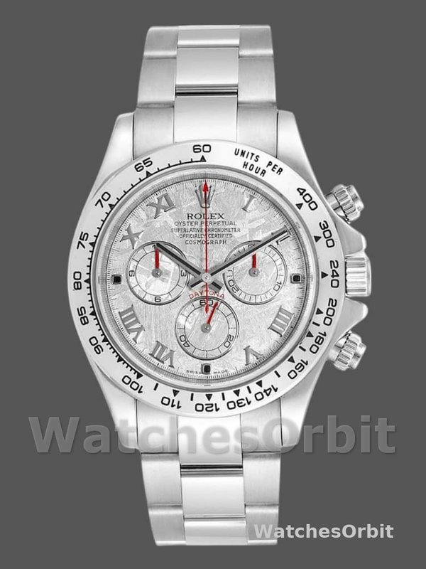 Rolex Cosmograph Daytona 116509 Meteorite Grey Roman Dial 40MM Mens Replica Watch
