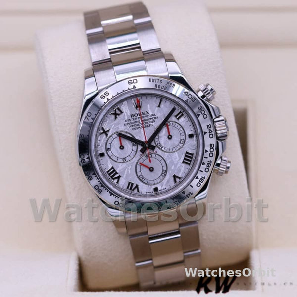 Rolex Cosmograph Daytona 116509 Meteorite Grey Roman Dial 40MM Mens Replica Watch