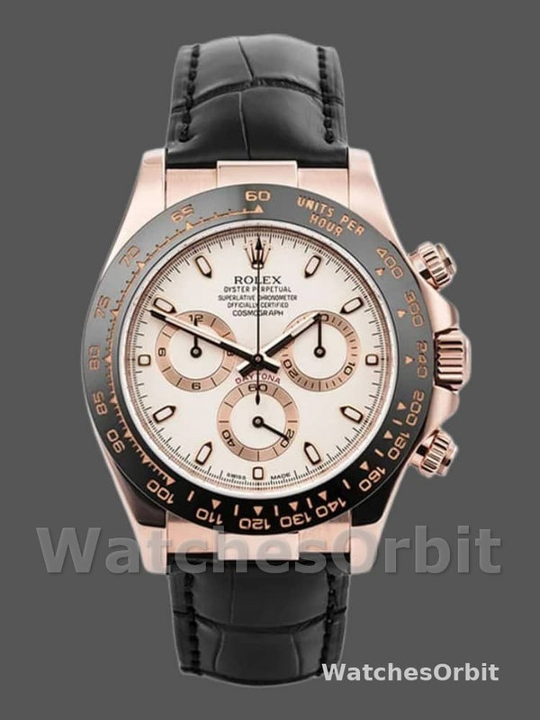 Rolex Cosmograph Daytona 116515 Ivory Dial 40mm Mens Replica Watch