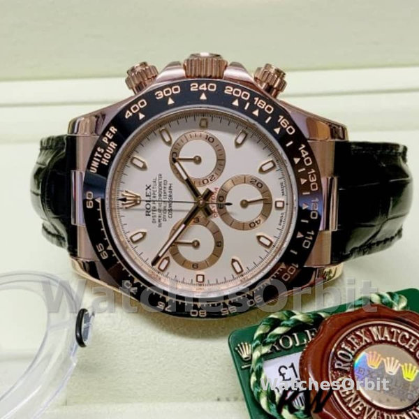 Rolex Cosmograph Daytona 116515 Ivory Dial 40mm Mens Replica Watch