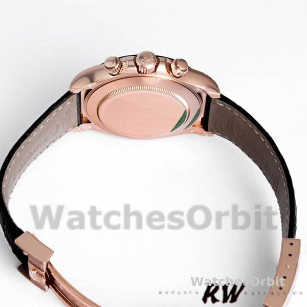 Rolex Cosmograph Daytona 116515LN Leather strap Pink Dial 40mm Mens Replica Watch
