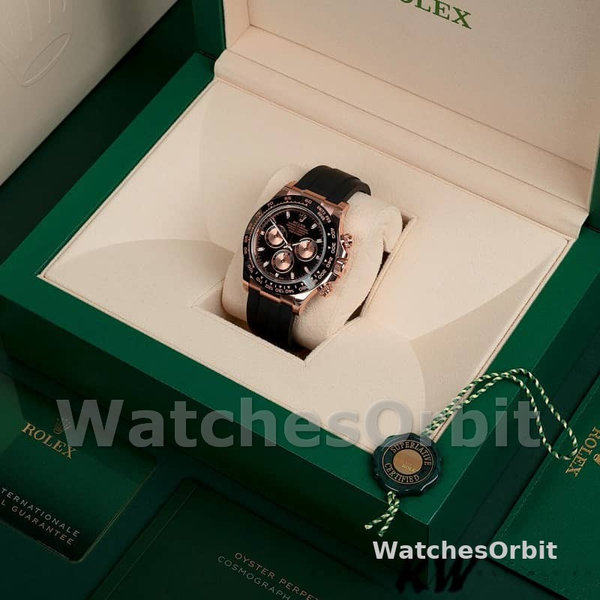 Rolex Cosmograph Daytona 116515LN Rose Gold Black Dial 40mm Mens Replica Watch