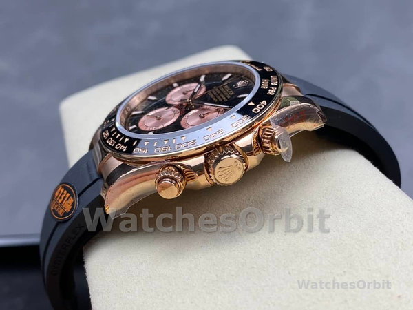 Rolex Cosmograph Daytona 116515LN Rose Gold Black Dial 40mm Mens Replica Watch