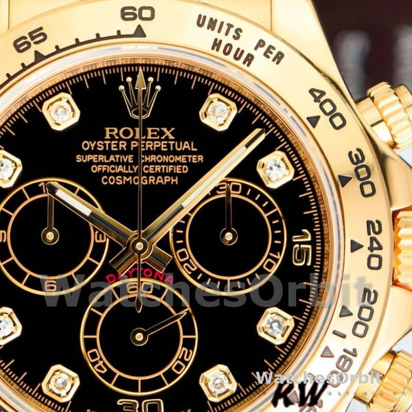 Rolex Cosmograph Daytona 116518 Black Dial 40mm Mens Replica Watch