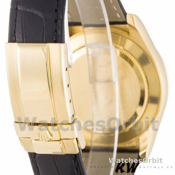 Rolex Cosmograph Daytona 116518 Champagne Dial Yellow Gold Bezel 40mm Mens Replica Watch