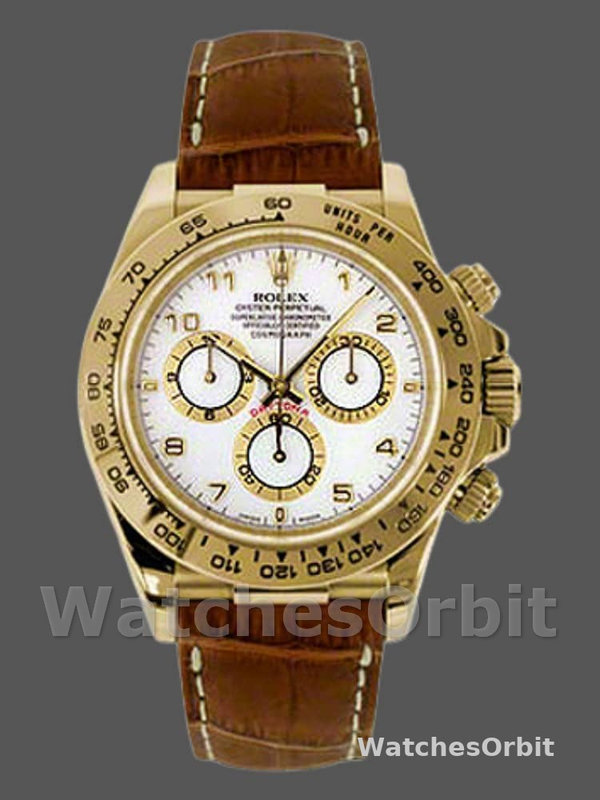 Rolex Cosmograph Daytona 116518 White Dial 40mm Mens replica Watch