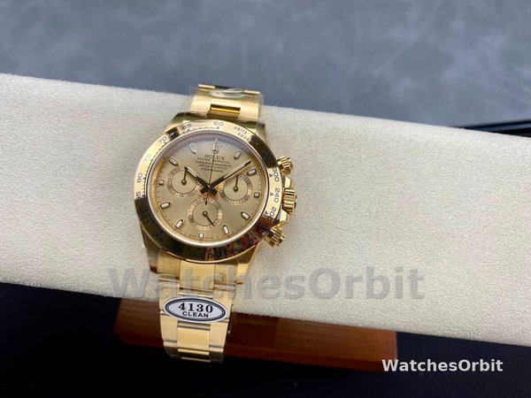 Rolex Cosmograph Daytona 116528 Champagne Index Dial 40MM Mens Replica Watch