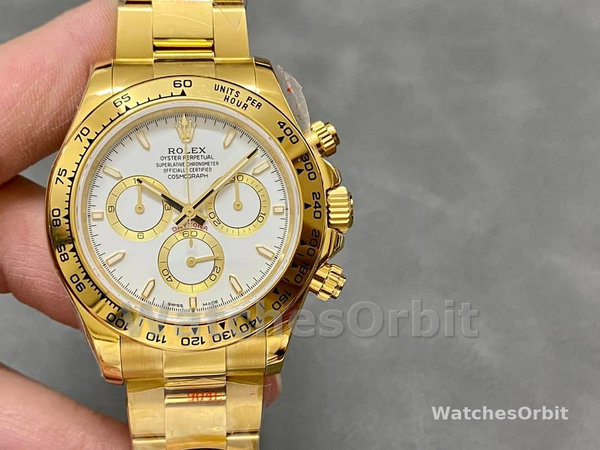 Rolex Cosmograph Daytona 116528 White Index Dial 40MM Mens Replica Watch