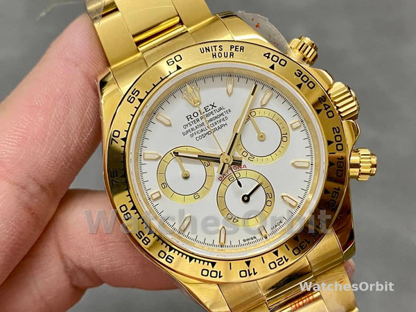 Rolex Cosmograph Daytona 116528 White Index Dial 40MM Mens Replica Watch