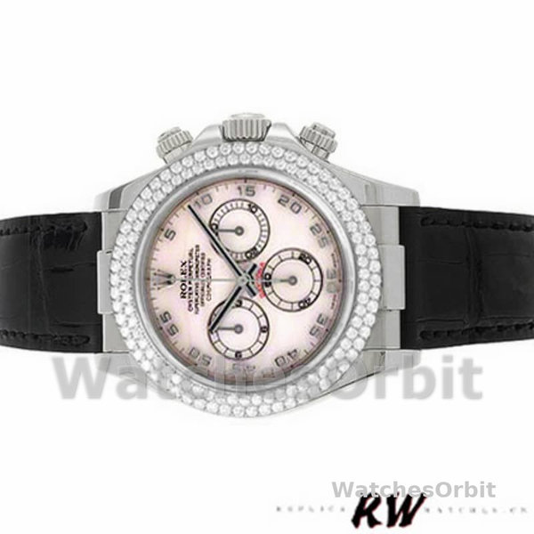 Rolex Cosmograph Daytona 116589 White MOP Arabic Dial 40MM Mens Replica Watch