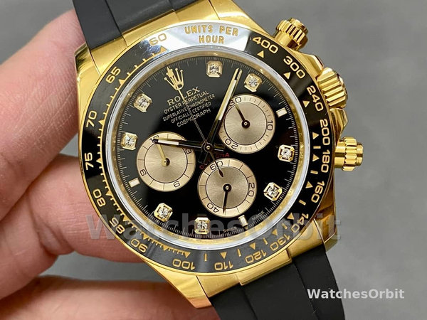 Rolex Cosmograph Daytona 40 Yellow Gold Balck Rubber m126518ln 0006