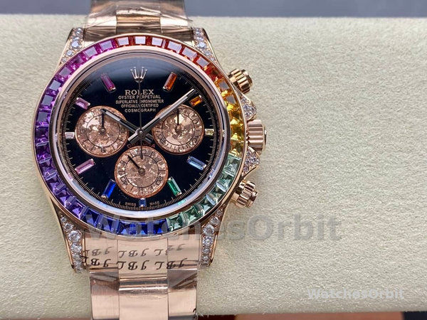 Rolex Cosmograph Daytona 40mm Black Sapphire Rainbow Dial 116595RBOW