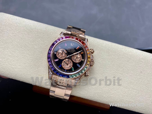 Rolex Cosmograph Daytona 40mm Black Sapphire Rainbow Dial 116595RBOW