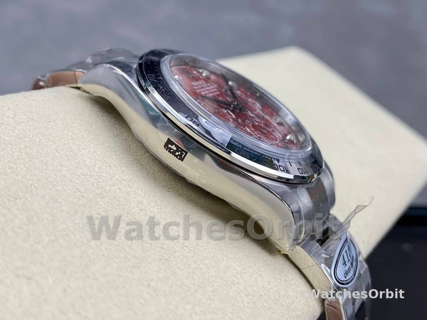 Rolex Cosmograph Daytona 40MM White Gold Rare Rubellite Dial 116509 Men's Watch