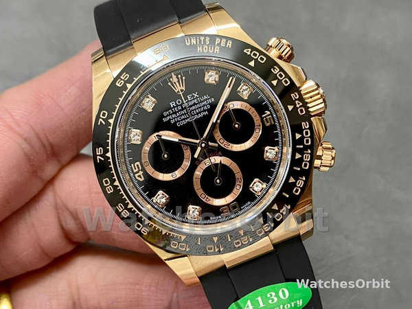 Rolex Cosmograph Daytona Rose Gold Case Black Dial 116515ln 0057