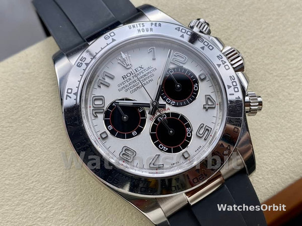 Rolex Cosmograph Daytona White Gold Case Panda Dial 116519 Men's Watch