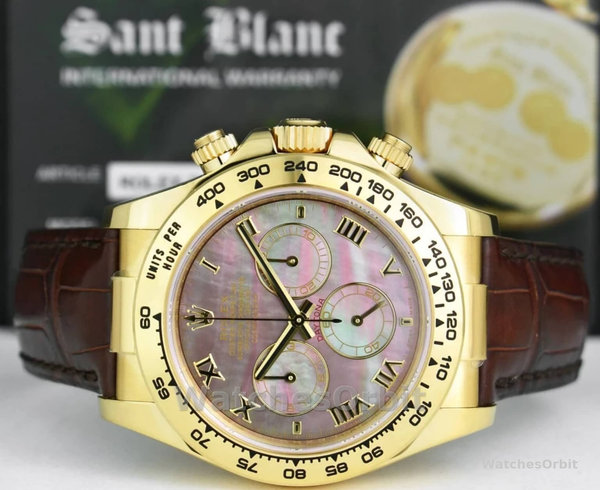 Rolex Daytona 116518 Mother of Pearl Dial 40mm Mens Replica Watch