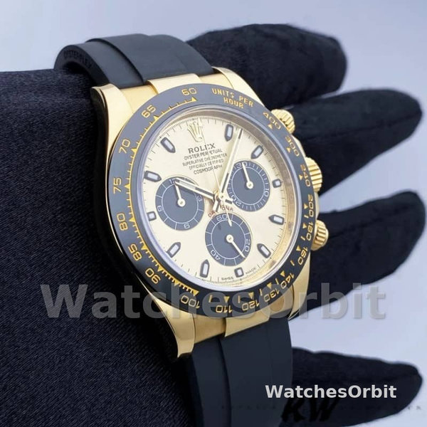 Rolex Daytona 116518LN Yellow Gold Champagne Dial 40mm Mens Replica Watch