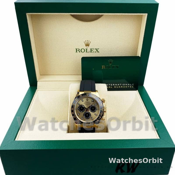 Rolex Daytona 116518LN Yellow Gold Champagne Dial 40mm Mens Replica Watch