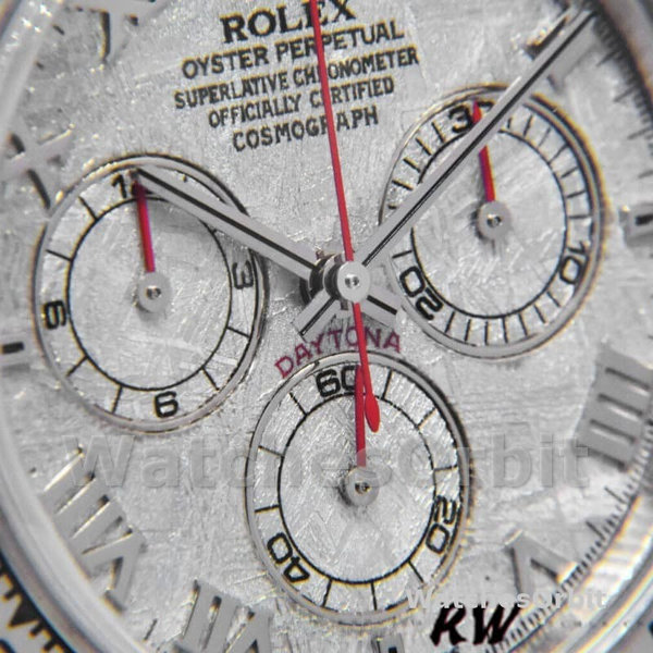 Rolex Daytona 116519 Blue Leather strap Meteorite Dial 40mm Mens Replica Watch