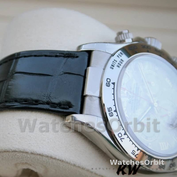 Rolex Daytona 116519 Meteorite Dial Leather strap 40mm Mens Replica Watch
