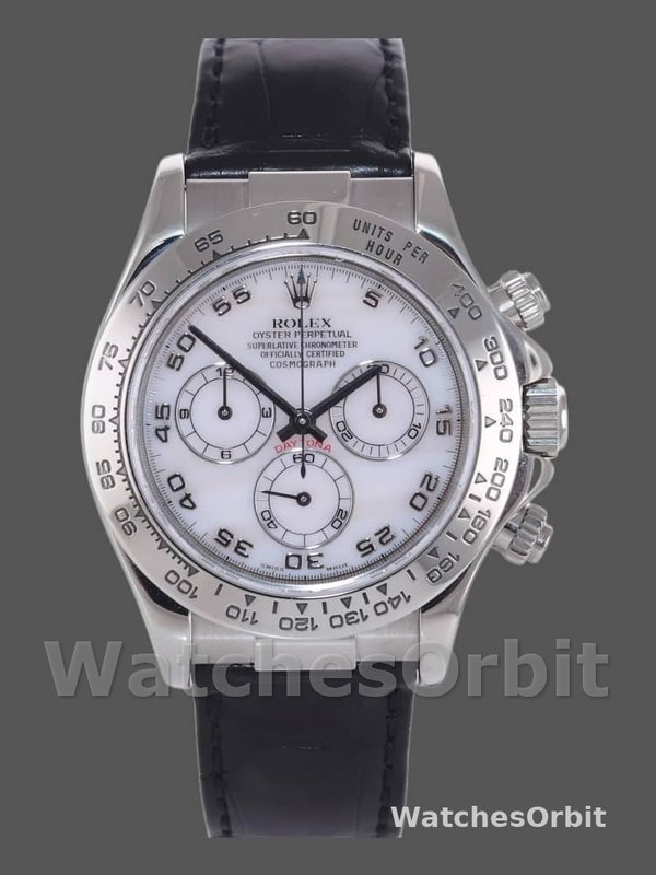 Rolex Daytona 116519 Mother of Pearl Arabic Dial 40mm Mens Replica Watch