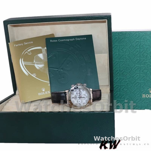 Rolex Daytona 116519 Mother of Pearl Arabic Dial 40mm Mens Replica Watch