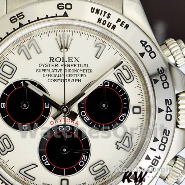 Rolex Daytona 116519 Panda Dial Brown Leather Strap 40mm Mens Replica Watch