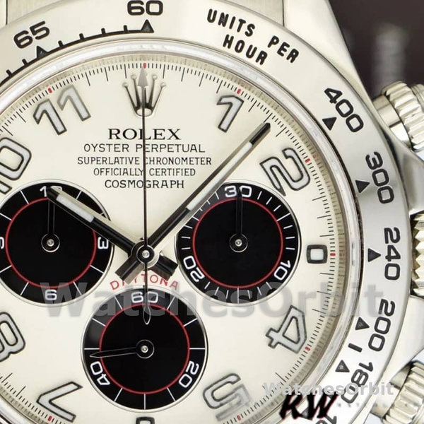 Rolex Daytona 116519 Panda Dial Chocolate Leather Strap 40mm Mens Replica Watch