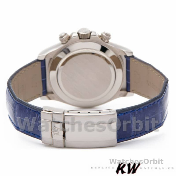 Rolex Daytona 116519 Sodalite Arabic Dial Blue Alligator Leather 40mm Mens Replica Watch