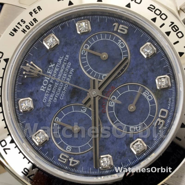 Rolex Daytona 116519 Sodalite diamonds dial 40mm Mens Replica Watch