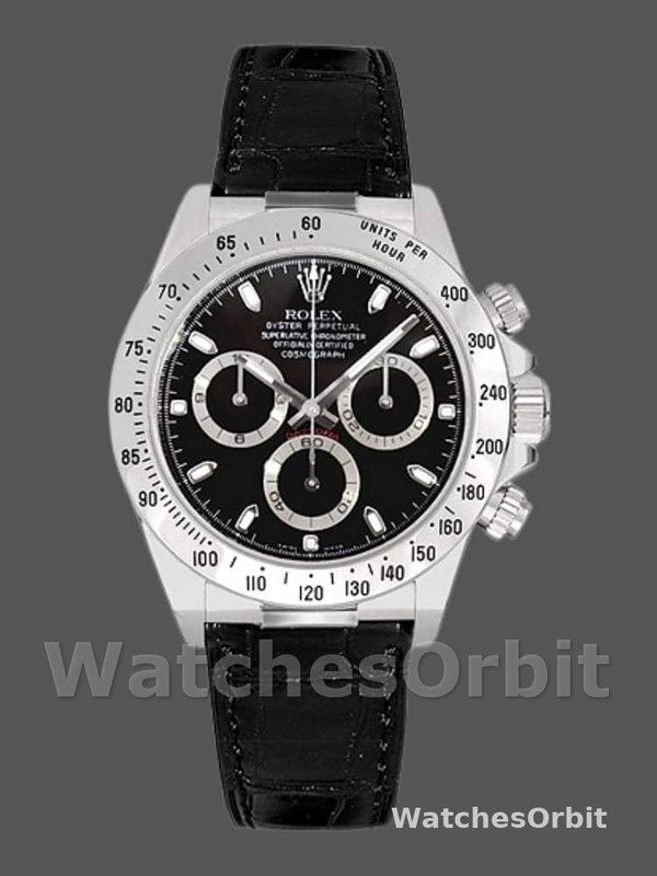 Rolex Daytona 116519 White Gold Black Dial 40mm Mens Replica Watch