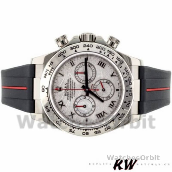 Rolex Daytona 116519MT Meteorite Dial RubberB Strap 40mm Mens Replica Watch