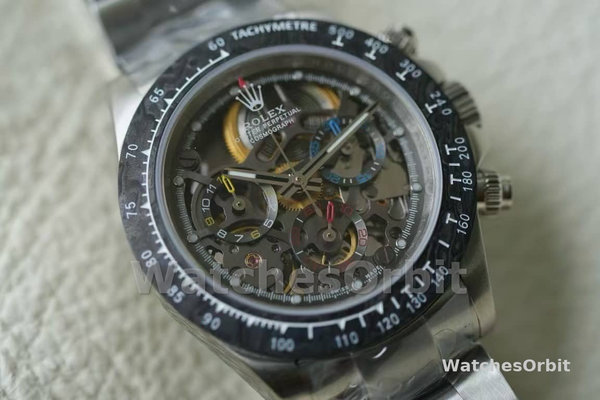 Rolex Daytona 116520 ADG Skeleton Dial Steel Bracelet Steel Case Replica Watch