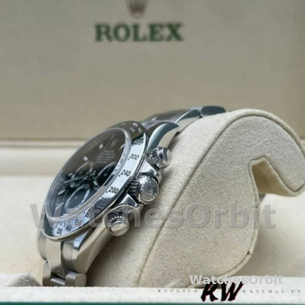 Rolex Daytona 116520 Stainless Steel Case Black Dial 40MM Mens Replica Watch