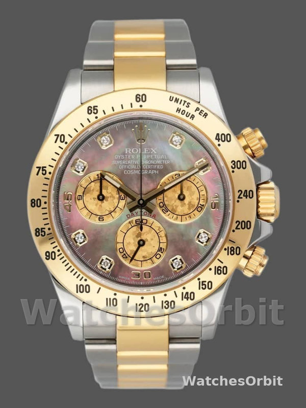 Rolex Daytona 116523 Dark MOP Black Dial 40mm Mens Replica Watch