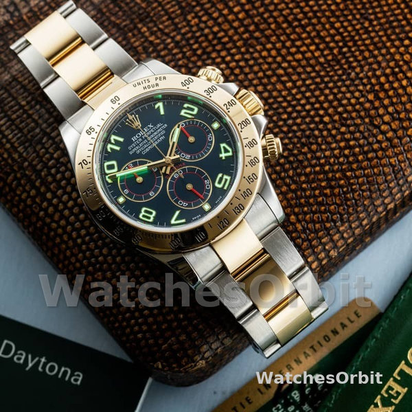 Rolex Daytona 116523 Steel Yellow Gold Blue Racing Dial 40mm Mens Replica Watch