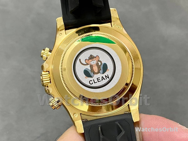 Rolex Daytona 116528 White Arabic Dial Yellow Gold 40mm Mens Replica Watch