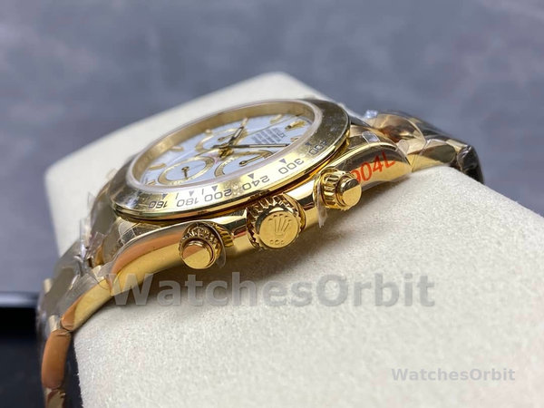 Rolex Daytona 126508 0001 18K Yellow gold White Dial Replica Watch
