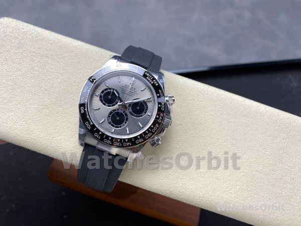 Rolex Daytona 126519LN 0006 40mm Silver Ghost Dial White Gold Oysterflex
