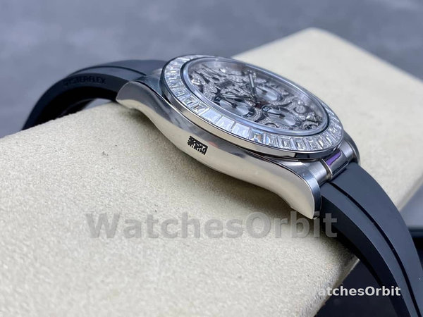 Rolex Daytona 40mm Eye of the Tiger White Gold Diamond Dial Oysterflex 116589TBR