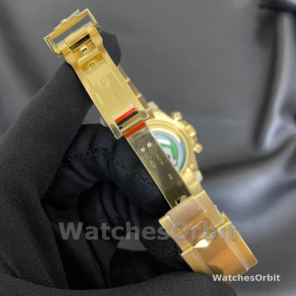 Rolex Daytona 40mm Yellow Gold Oyster Bracelet with Black Stick Dial 126508 0004