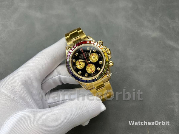 Rolex Daytona Chronograph Automatic Chronometer Diamond Black Dial 116598RBOW 0001