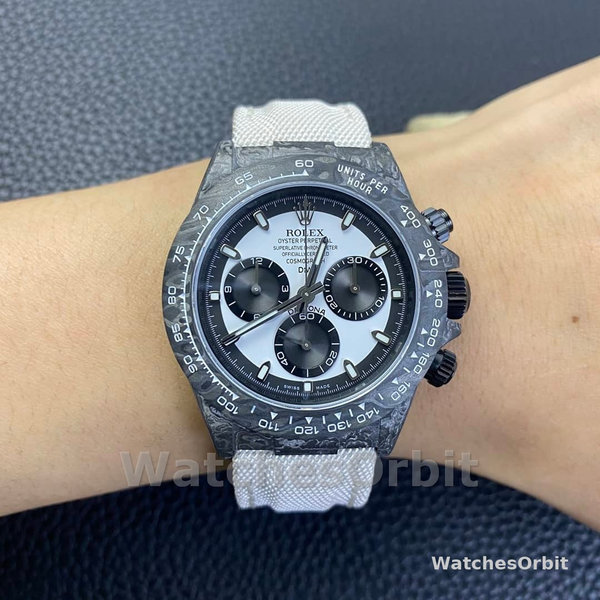 Rolex Daytona Cosmograph DIW Watch Factory Movement Designer 40 Carbonfiber
