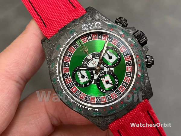 Rolex Daytona Diw Black Carbon Lucky Player (casino) 40mm Oyster