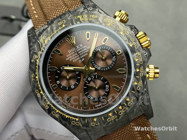 Rolex Daytona DiW Black Gold Customised  NTPT Carbon Fiber 40mm