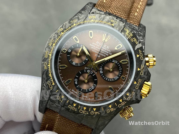 Rolex Daytona DiW Black Gold Customised  NTPT Carbon Fiber 40mm
