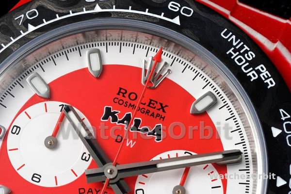 Rolex Daytona Diw x Kakha Kaladze Customised Oyster Red Quartz Carbon Fiber 40mm