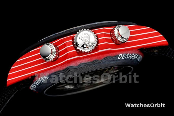 Rolex Daytona Diw x Kakha Kaladze Customised Oyster Red Quartz Carbon Fiber 40mm