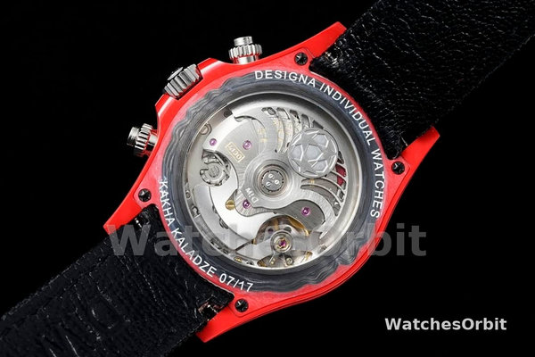 Rolex Daytona Diw x Kakha Kaladze Customised Oyster Red Quartz Carbon Fiber 40mm